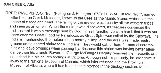 2001 Indian Place Names of the West - Iron Creek